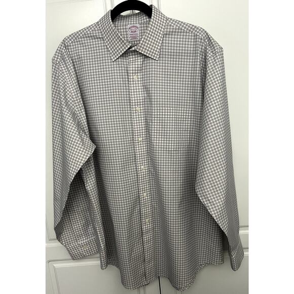 Brooks Brothers Other - Brooks Bros. Plaid Button Up Shirt Traditional Size 16 1/2-35 Supima Cotton NWOT